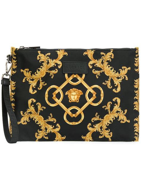 versace men's bag|luxury men's clutch bag.